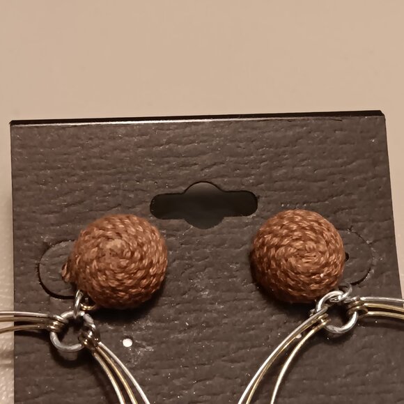 Boutique Lot of 2 women's multi-ring beaded dangle earrings - NWT - Picture 7 of 9